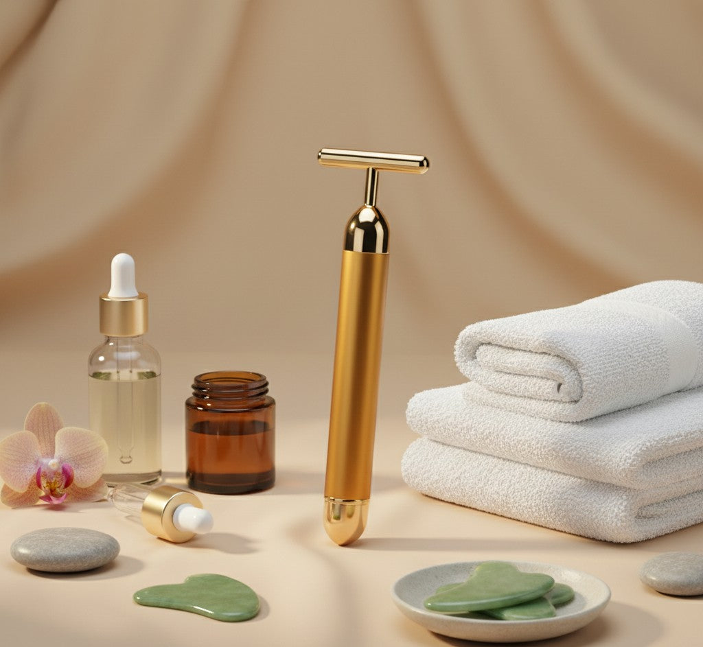 24K Face Massager | Gold Platted Electric For Face Skin Care