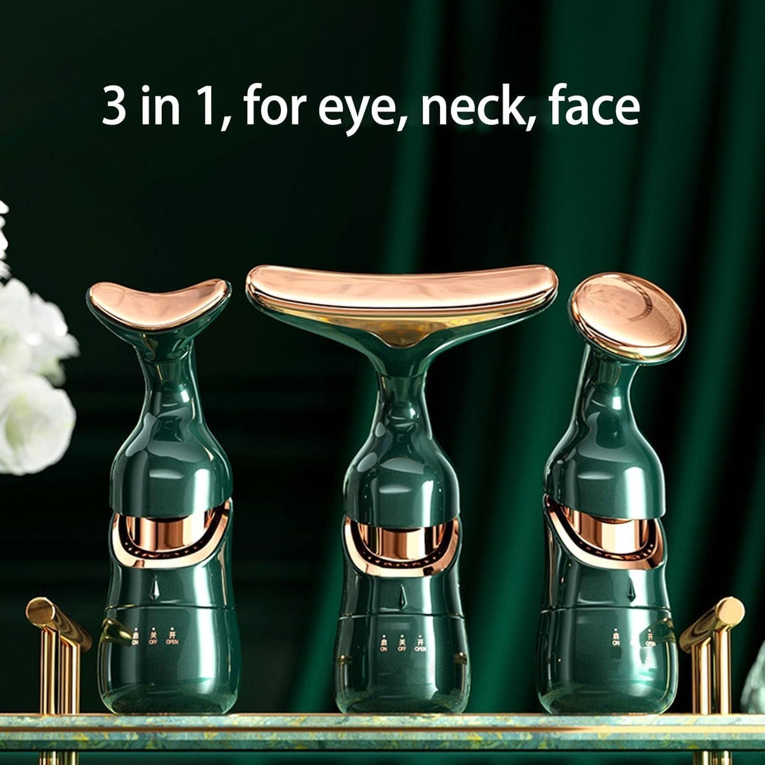 3-in-1 Anti-Aging Facial Massager for Eye, Neck & Face Lift