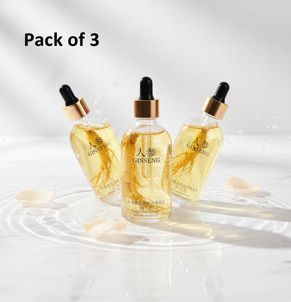 Ginseng Gold Ultimate Anti-Ageing Serum Pack – 3 Bottles, 100ml Each
