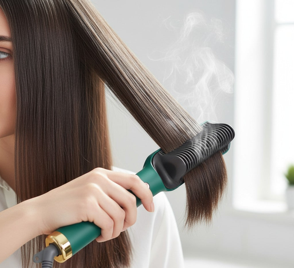 Electric Straightening Comb | Smooth & Shiny Hair