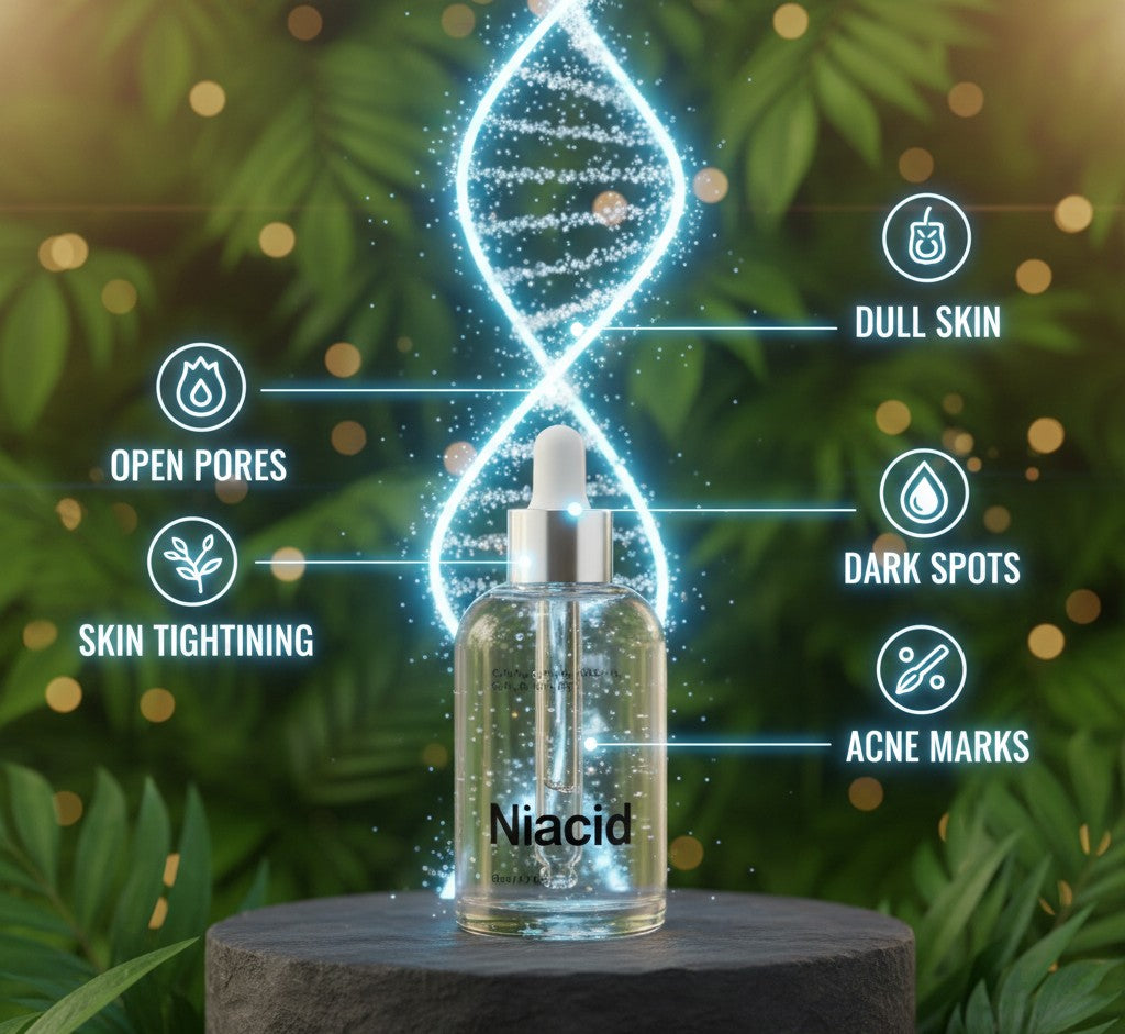 Niacid Face Serum for Open Pores & Dark Acne - 30ML