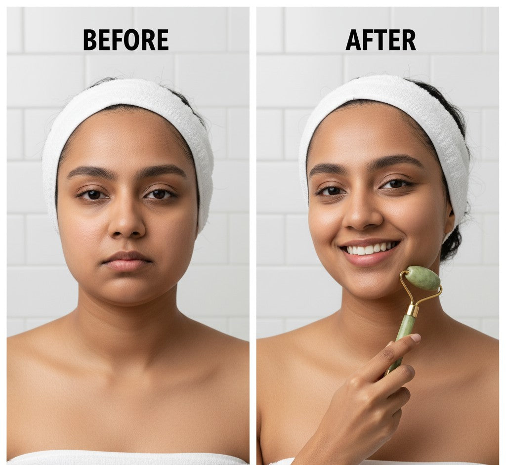 Natural Jade Roller - Face Massager
